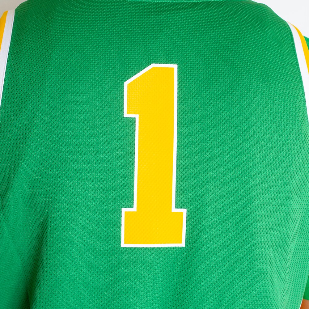 Arched Oregon, Nike, Green, Jerseys, Polyester, Men, Basketball, Replica, #1, 795847